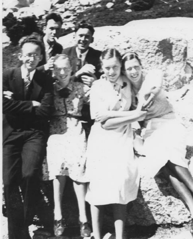 223: l-r Vince Barry, Vince McCarthy, Mollie McCarthy, Pat Barry, Marie McCarthy and Bess Ryan.  (circa 1937)  - Vince and Patrick sons of William Barry &amp;amp; Margaret Murphy; Vince and Mollie children of  James McCarthy &amp;amp; Julia Reddy; Marie daughter of Thomas McCarthy &amp;amp; Elizabeth Carroll;  Bess daughter of Denis Ryan &amp;amp; Mary Dunphy